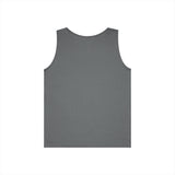 Small Minimal Arrow Logo Tank Top | White Sleeveless Tee