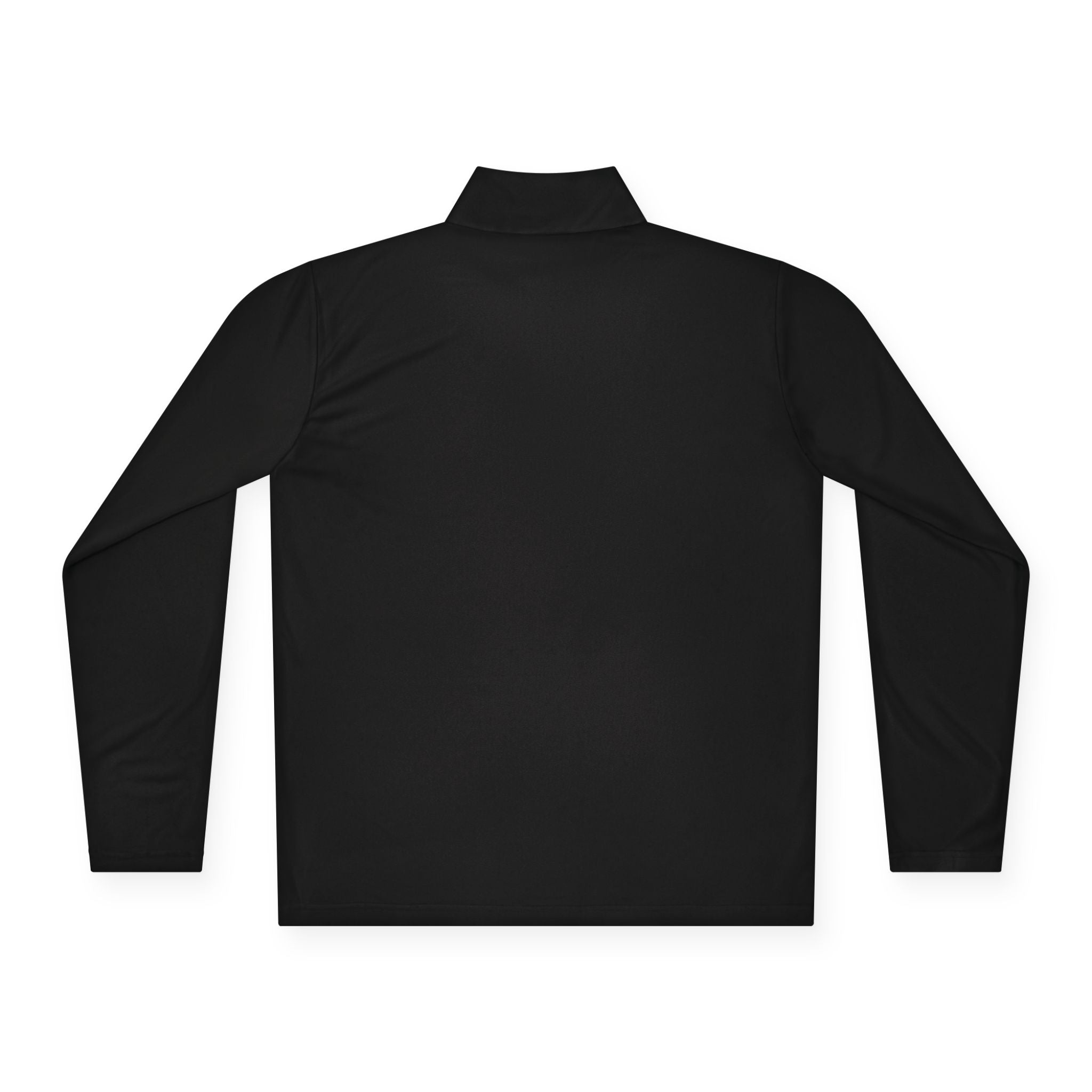 Minimal Arrow Logo Quarter Zip Pullover | Charcoal Performance Top