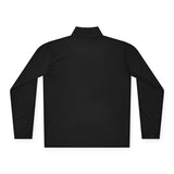 Minimal Arrow Logo Quarter Zip Pullover | Charcoal Performance Top