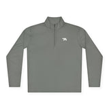 Minimal Arrow Logo Quarter Zip Pullover | Charcoal Performance Top