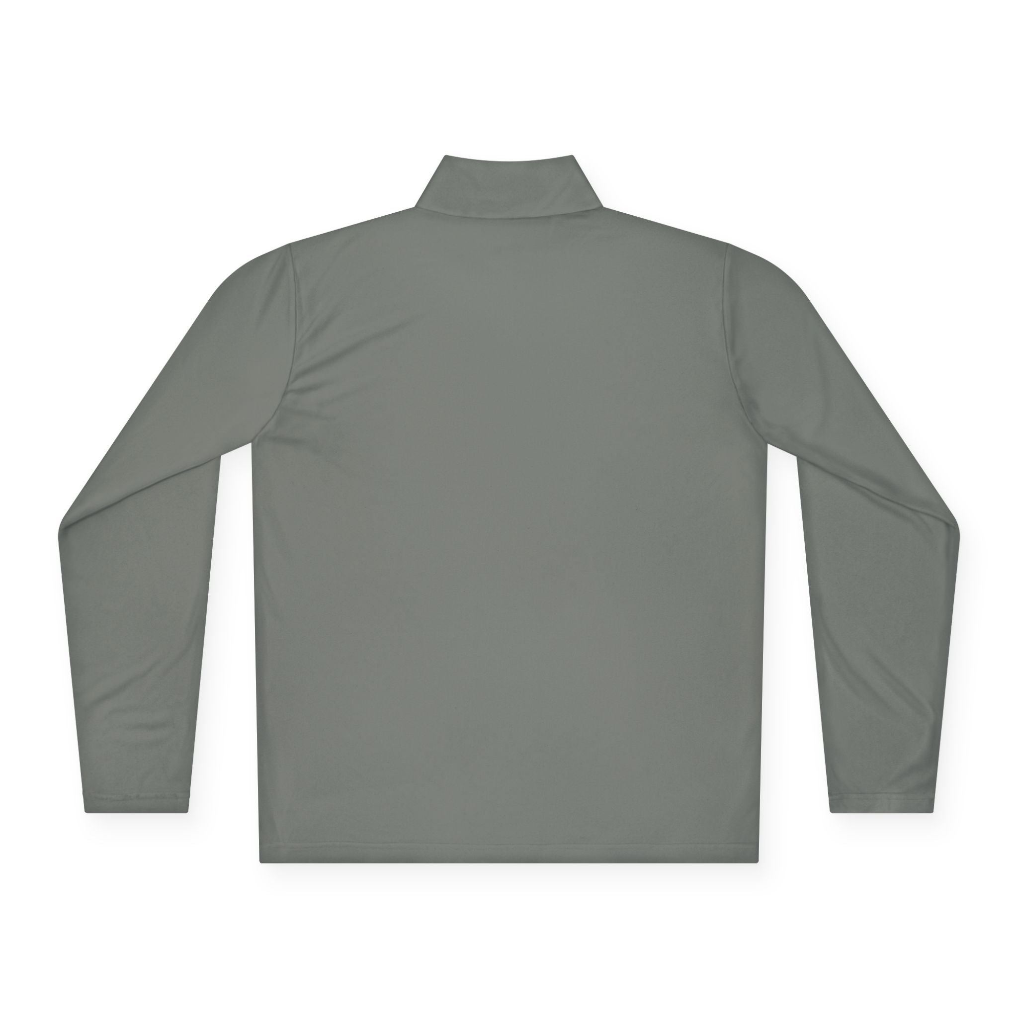 Minimal Arrow Logo Quarter Zip Pullover | Charcoal Performance Top
