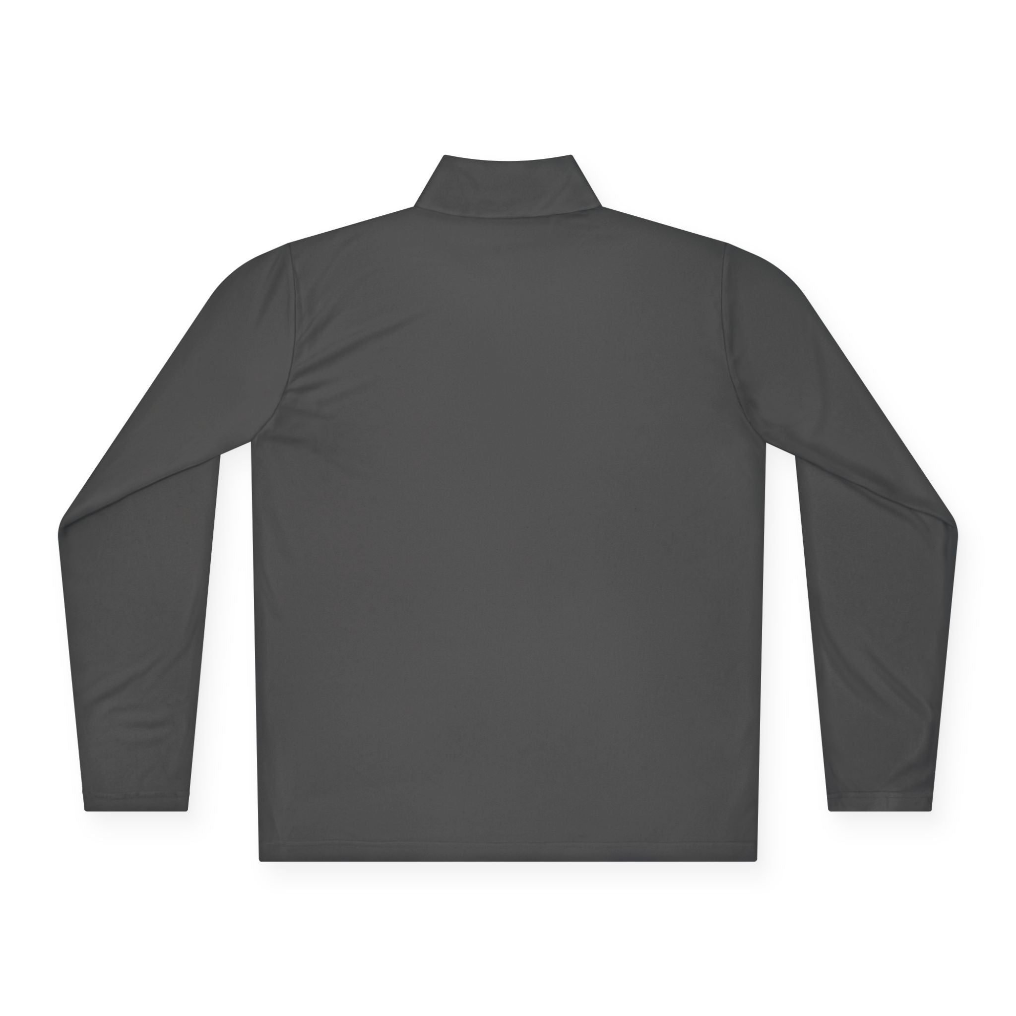 Minimal Arrow Logo Quarter Zip Pullover | Charcoal Performance Top