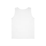 Small Minimal Arrow Logo Tank Top | White Sleeveless Tee