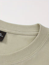 100% Cotton Printed Men's T-Shirt, Simple Comfortable Solid Color Casual Tee