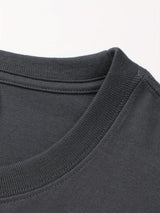 100% Cotton Printed Men's T-Shirt, Simple Comfortable Solid Color Casual Tee