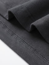 100% Cotton Printed Men's T-Shirt, Simple Comfortable Solid Color Casual Tee