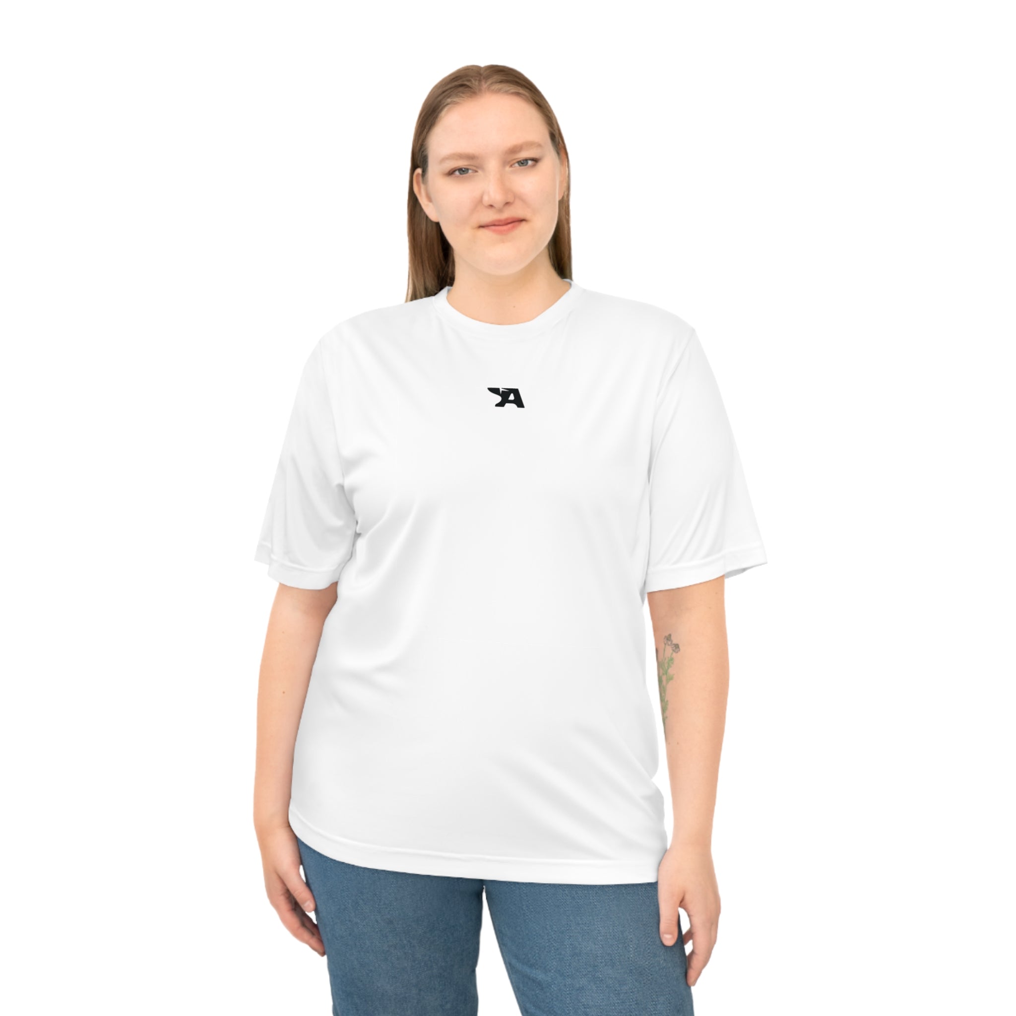 Small Minimal Arrow Logo T-Shirt | Performance Athletic Shirt