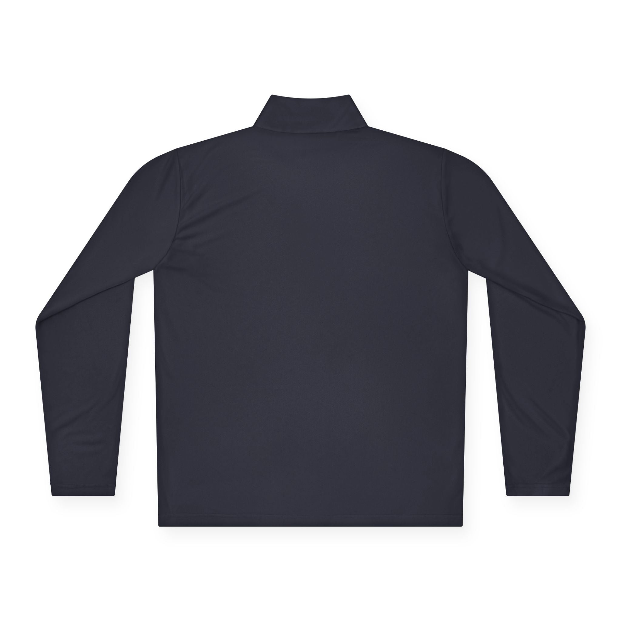 Minimal Arrow Logo Quarter Zip Pullover | Charcoal Performance Top