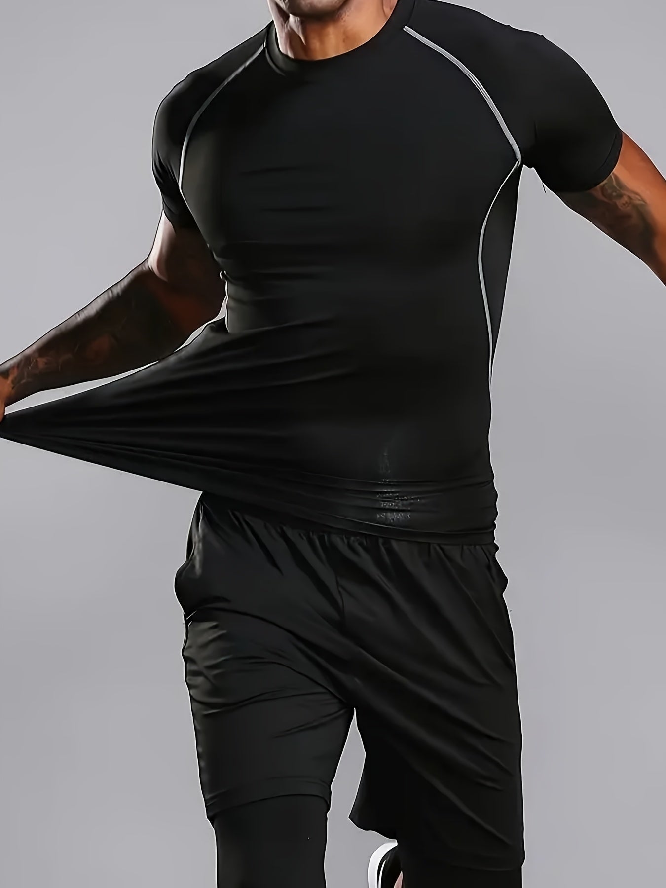 Elite Short-Sleeve Men'S Outdoor Sports Casual Home Wear.