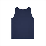 Small Minimal Arrow Logo Tank Top | White Sleeveless Tee
