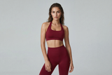 Sports Bra Women Seamless Halter Top High Support Push-up Open Back Gym wear Fitness Yoga Workout underwear