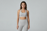 Sports Bra Women Seamless Halter Top High Support Push-up Open Back Gym wear Fitness Yoga Workout underwear