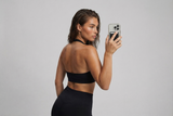 Sports Bra Women Seamless Halter Top High Support Push-up Open Back Gym wear Fitness Yoga Workout underwear