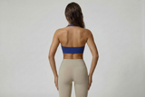 Sports Bra Women Seamless Halter Top High Support Push-up Open Back Gym wear Fitness Yoga Workout underwear