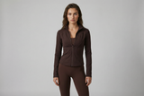 Women Sport Jacket Long Sleeve Shirt Workout Coat Gym Training Clothing Yoga Sportswear