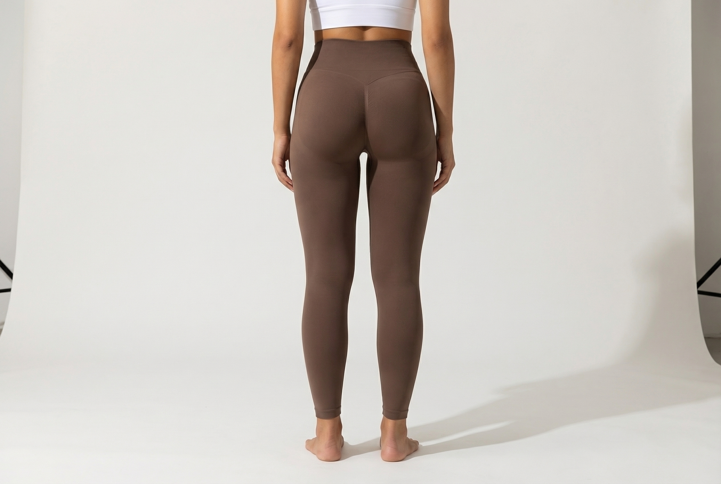 Summer Women Three Waist Gym Yoga Pants High Waist Peach Buttocks Solid Color Tight Fitting Sports Leggings Yoga Exercise Pants