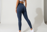Summer Women Three Waist Gym Yoga Pants High Waist Peach Buttocks Solid Color Tight Fitting Sports Leggings Yoga Exercise Pants