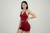 Summer High Waisted Yoga Shorts Fashionable and Sexy Running Fitness Pants Solid Color Yoga Leggings Customizable labels