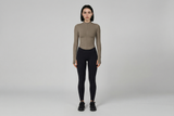 Zipper Jacket Women Crop Tops Yoga T-shirts Solid Sports Top Long Sleeve Running Shirts Sexy Quick Dry Fitness Gym Sport Wear