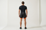 Men's Running Shorts Quick-drying Fitness Black Double Layer Shorts Men New Sport Workout Training Bodybuilding Short Pants