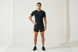 Men's Running Shorts Quick-drying Fitness Black Double Layer Shorts Men New Sport Workout Training Bodybuilding Short Pants
