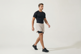 Men's Running Shorts Quick-drying Fitness Black Double Layer Shorts Men New Sport Workout Training Bodybuilding Short Pants