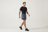 Men's Running Shorts Quick-drying Fitness Black Double Layer Shorts Men New Sport Workout Training Bodybuilding Short Pants