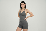 Summer High Waisted Yoga Shorts Fashionable and Sexy Running Fitness Pants Solid Color Yoga Leggings Customizable labels