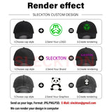 SLECKTON Custom Cap Logo Embroidery Retro Baseball Cap for Men and Women DIY Design Letter Hat Customize Graphic Print Wholesale