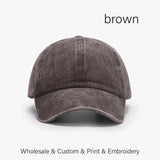 SLECKTON Custom Cap Logo Embroidery Retro Baseball Cap for Men and Women DIY Design Letter Hat Customize Graphic Print Wholesale