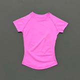 HISTELLO Impact Short Sleeve Top Women Gym Yoga Top Workout Clothes Sports T Shirt Fitness Activewear Running Tight Tops
