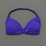 HISTELLO Strappy Bra Gym Top Women High Support Thin Strap Halter Sports Seamless Bras Scrunch Push-up Workout Yoga Tank Tops