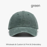 SLECKTON Custom Cap Logo Embroidery Retro Baseball Cap for Men and Women DIY Design Letter Hat Customize Graphic Print Wholesale