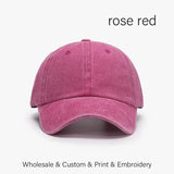 SLECKTON Custom Cap Logo Embroidery Retro Baseball Cap for Men and Women DIY Design Letter Hat Customize Graphic Print Wholesale