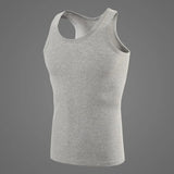 1/3/5 Piece Men's Cotton Sports Skinny Vest Teenagers Leisure Joker Sleeveless T Men's Fitness Training Simple Top
