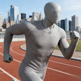 High-Performance Training Top for Men Seamless Moisture-Wicking Compression Shirt for Workouts Running