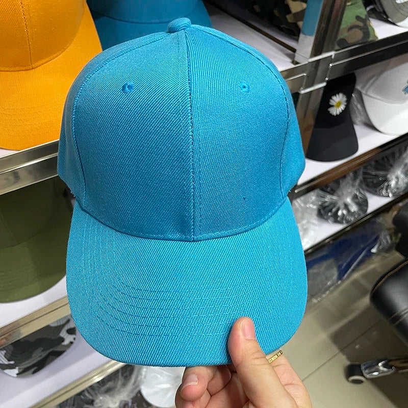 Custom Logo Printing Men Baseball Hat Casquette Blank Men Solid Color Snapback Caps Sport Hats Women 6 Panel Baseball Cap