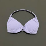 HISTELLO Strappy Bra Gym Top Women High Support Thin Strap Halter Sports Seamless Bras Scrunch Push-up Workout Yoga Tank Tops