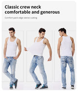 1/3/5 Piece Men's Cotton Sports Skinny Vest Teenagers Leisure Joker Sleeveless T Men's Fitness Training Simple Top