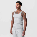 Mens fitness gyms Tank top men Fitness sleeveless shirt Male Screw thread breathable Sports vest Undershirt Gyms Running vest me