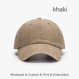 SLECKTON Custom Cap Logo Embroidery Retro Baseball Cap for Men and Women DIY Design Letter Hat Customize Graphic Print Wholesale