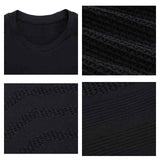 Summer Men Compression Gym Running T Shirt Breathable Short Sleeve T-Shirt Man Casual Tops Seamless Fitness Shirts Man Clothes