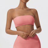 Strapless  Sports Bra Gym Top Women Quick-Drying Yoga Clothes Women Tube Top Fitness Chest Wrap Underwear Workout Bra Female