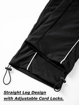 Men's Trendy Sporty Pants with Lines Gym Workout Running Trousers with Side Pockets Athletic Quick-Dry Breathable Sweatpants
