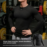 High-Performance Training Top for Men Seamless Moisture-Wicking Compression Shirt for Workouts Running