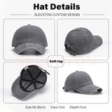 SLECKTON Custom Cap Logo Embroidery Retro Baseball Cap for Men and Women DIY Design Letter Hat Customize Graphic Print Wholesale
