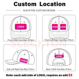 SLECKTON Custom Cap Logo Embroidery Retro Baseball Cap for Men and Women DIY Design Letter Hat Customize Graphic Print Wholesale