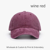 SLECKTON Custom Cap Logo Embroidery Retro Baseball Cap for Men and Women DIY Design Letter Hat Customize Graphic Print Wholesale