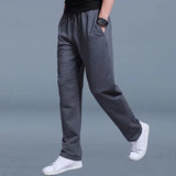 2024 Straight Spring Autumn Joggers Men Jogging Sweatpants Sportswear Knit Tracksuit Sports Pants Trousers Wide Leg Clothing ﻿