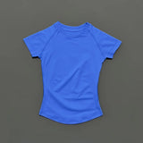 HISTELLO Impact Short Sleeve Top Women Gym Yoga Top Workout Clothes Sports T Shirt Fitness Activewear Running Tight Tops